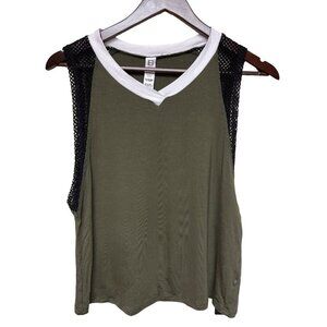NEW! Body Language Pax Rayon Tank Top Revolve Olive Shirt Women's Size Small